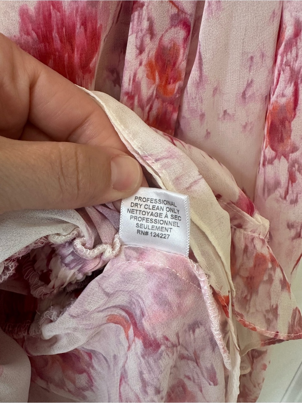 Misa Los Angeles Pink Floral Dress Size-XS - Picture 6 of 7